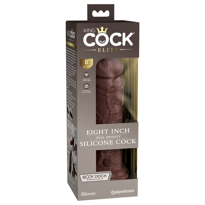 KC Elite Dual Density 8" Silicone Brown