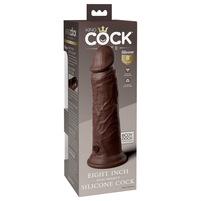 KC Elite Dual Density 8" Silicone Brown