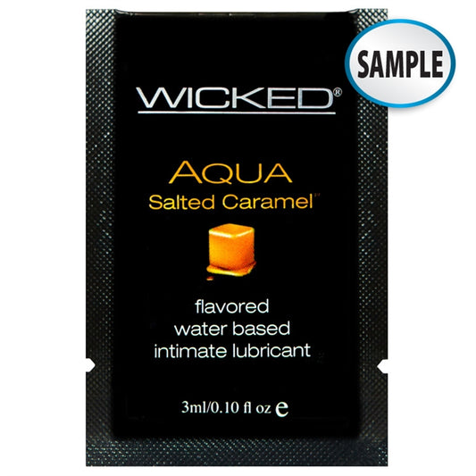 WICKED- AQUA SALTED CARAMEL PACKETTE- 0.1 OZ (3ML)