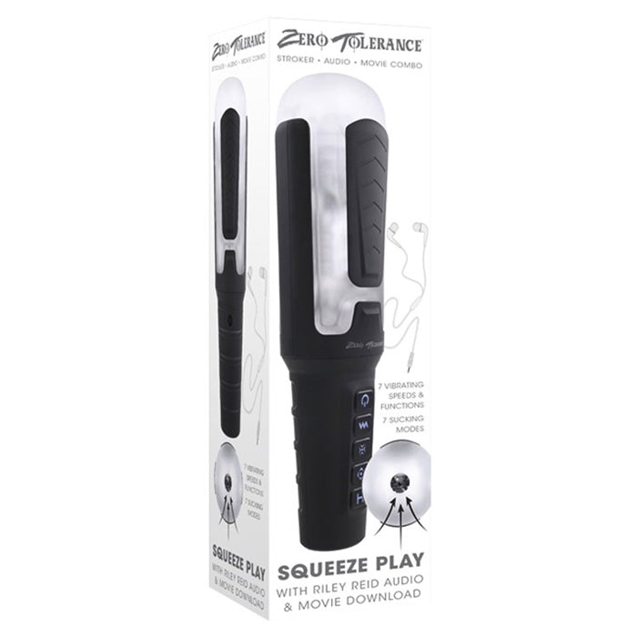 Squeeze Play with Riley Reid Rechargeable Stroker