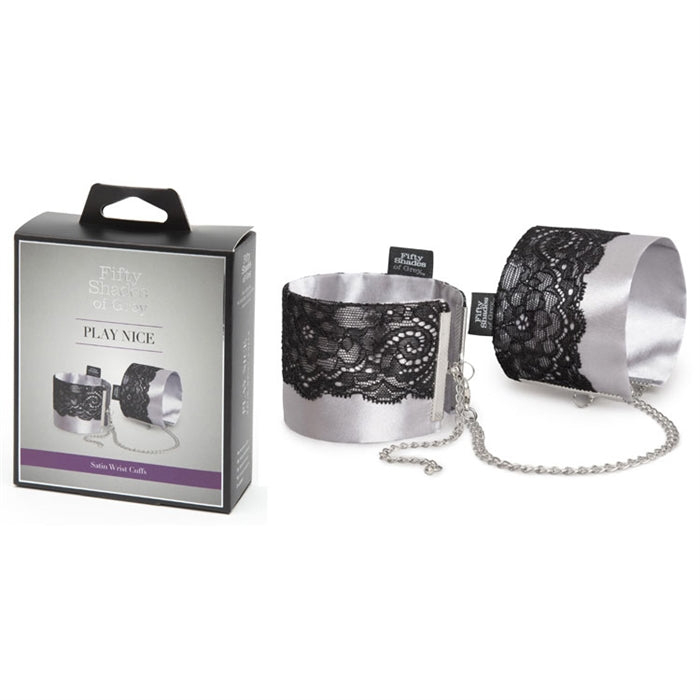FSOG - Play Nice Satin & Lace Wrist Cuffs