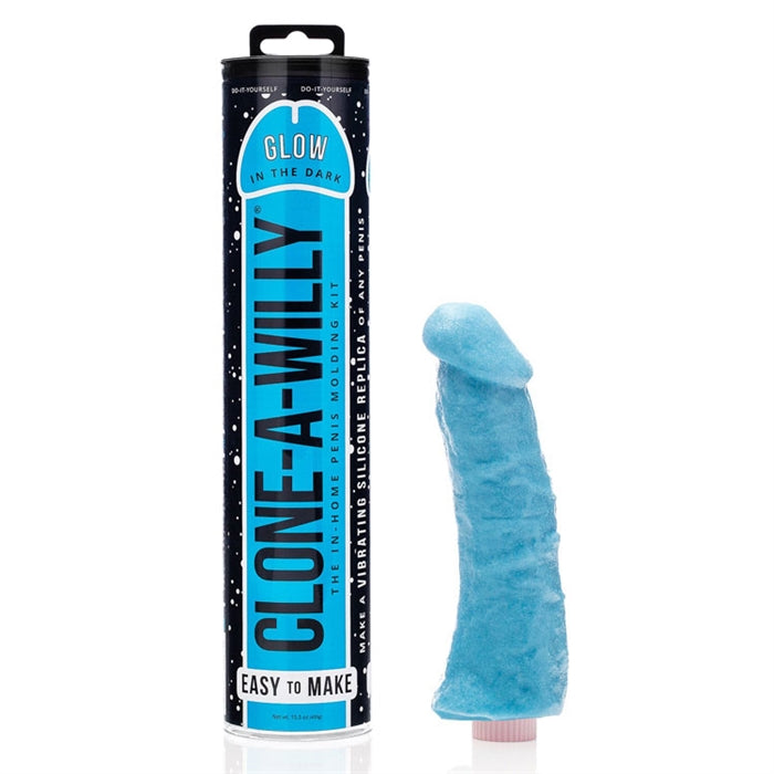 Clone-A-Willy Blue Glow in the Dark - Silicone