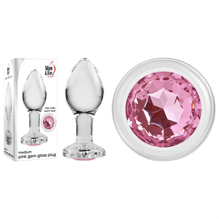 SMALL PINK GEM GLASS PLUG