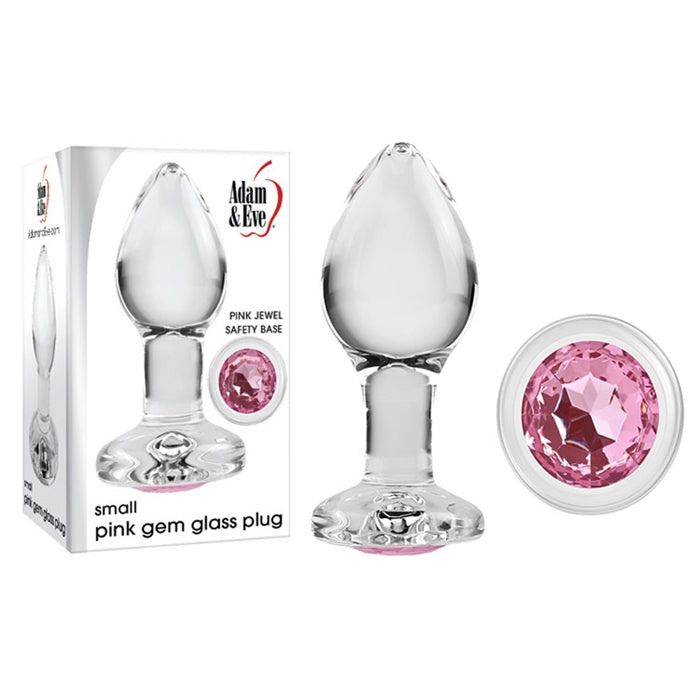 MEDIUM PINK GEM GLASS PLUG