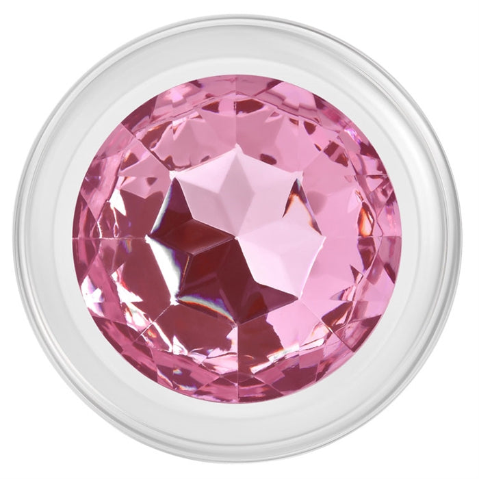 SMALL PINK GEM GLASS PLUG