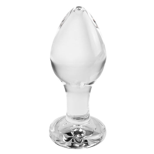 SMALL PINK GEM GLASS PLUG