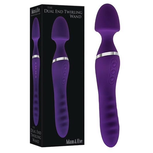 The Dual End Twirling Wand - Silicone purple