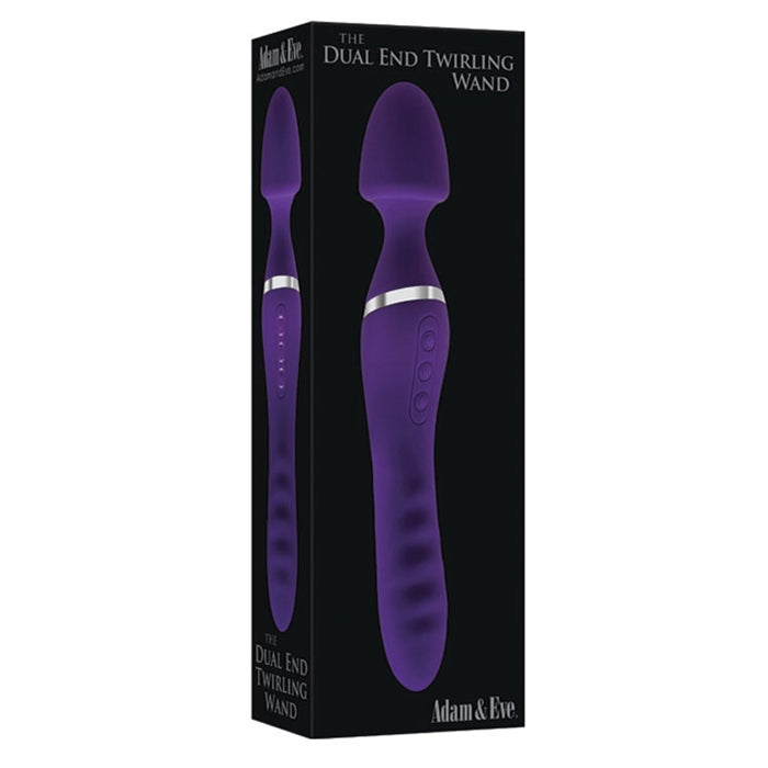 The Dual End Twirling Wand - Silicone purple