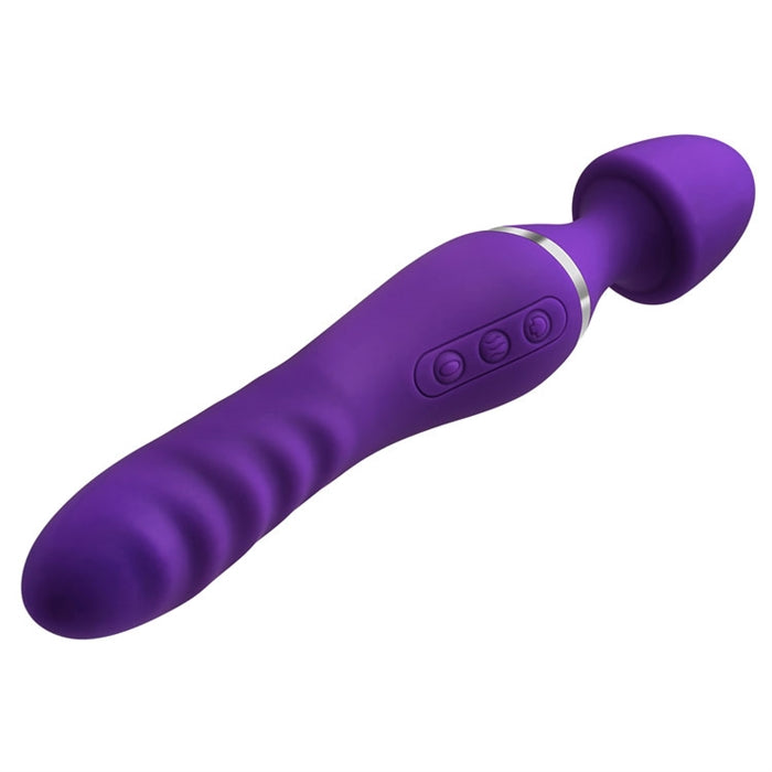 The Dual End Twirling Wand - Silicone purple
