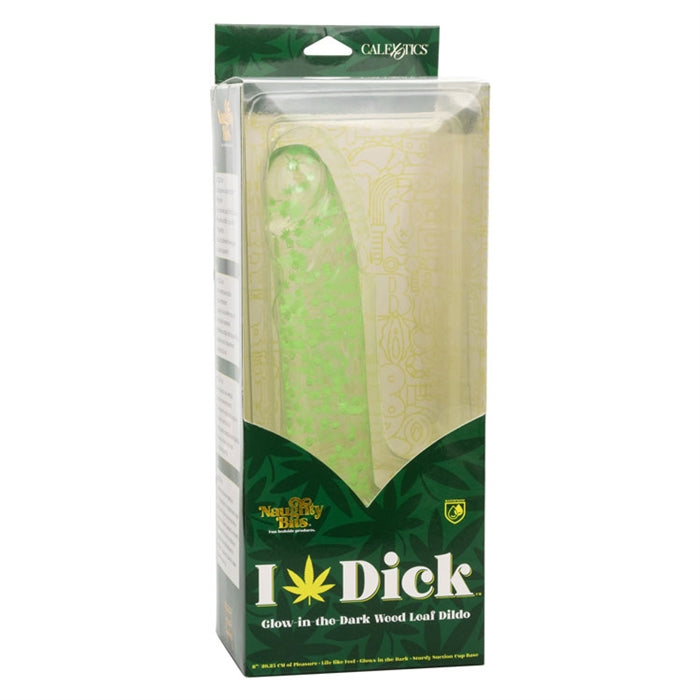 NB - I Leaf Dick Glow-In-The-Dark Weed Leaf Dildo