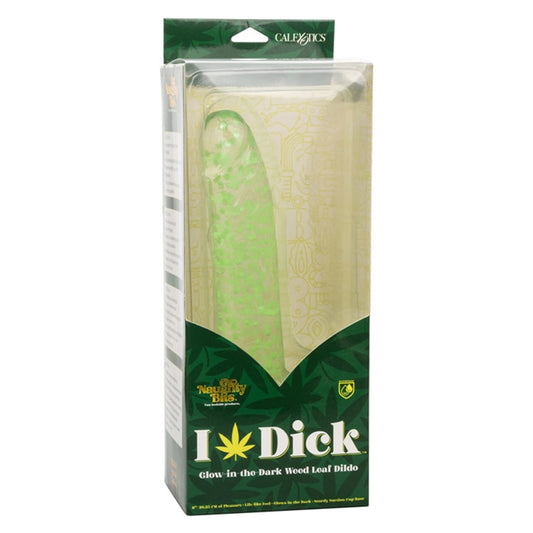 NB - I Leaf Dick Glow-In-The-Dark Weed Leaf Dildo