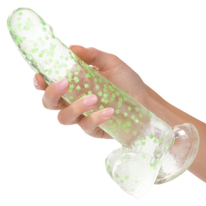 NB - I Leaf Dick Glow-In-The-Dark Weed Leaf Dildo
