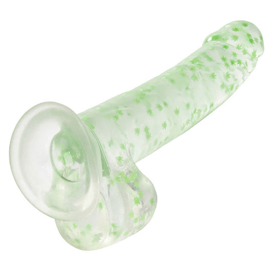 NB - I Leaf Dick Glow-In-The-Dark Weed Leaf Dildo