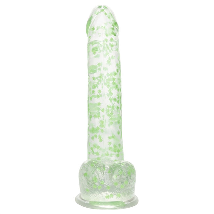 NB - I Leaf Dick Glow-In-The-Dark Weed Leaf Dildo