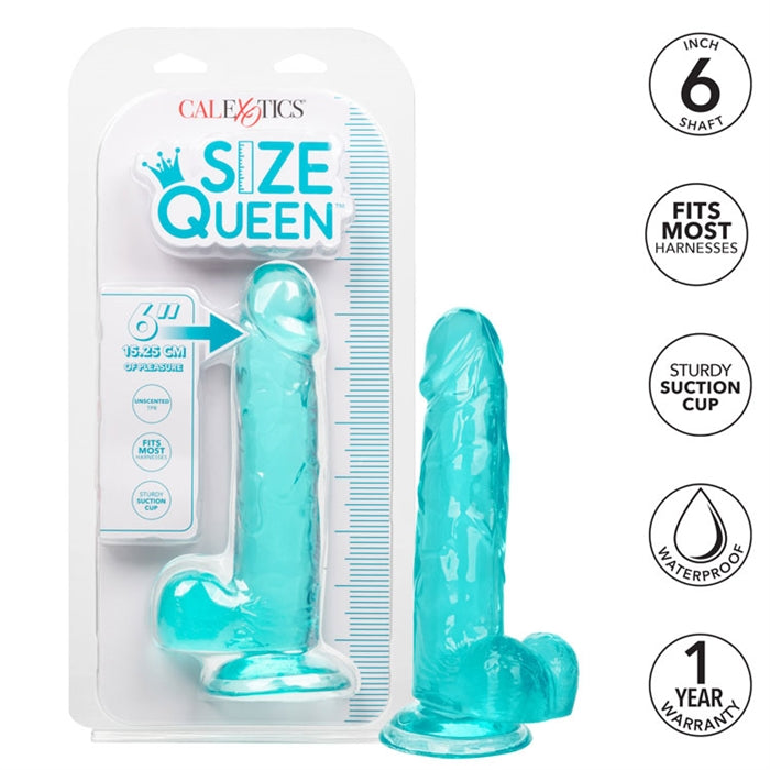 Size Queen 6" / 15.25 cm - Blue