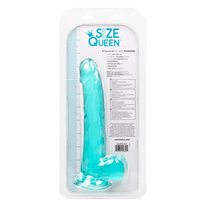 Size Queen 8" / 20.25 cm - Blue