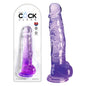 King Cock Clear 8" Cock with Balls