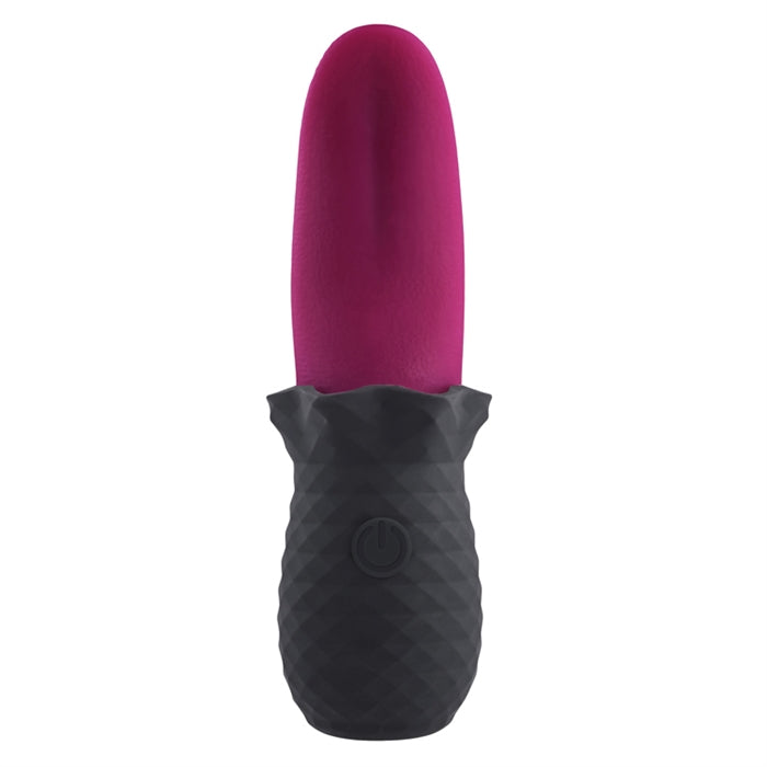 Tongue Teaser - Silicone Rechargeable - Pink/Black