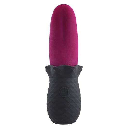 Tongue Teaser - Silicone Rechargeable - Pink/Black