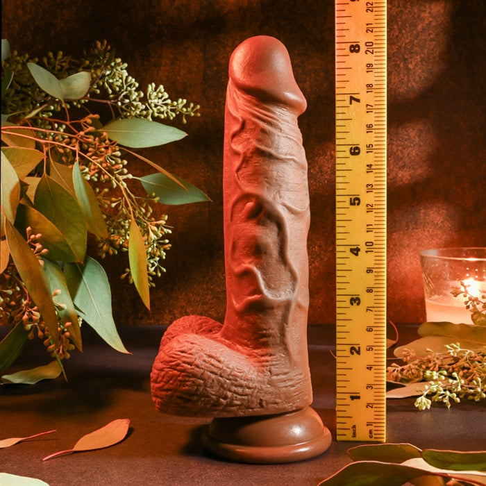 Realistic Dildo 8" Dark