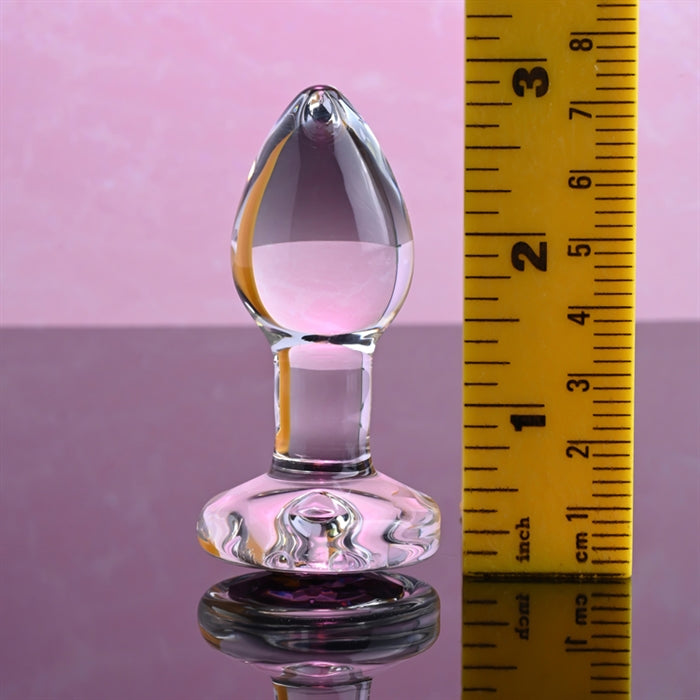 SMALL PINK GEM GLASS PLUG