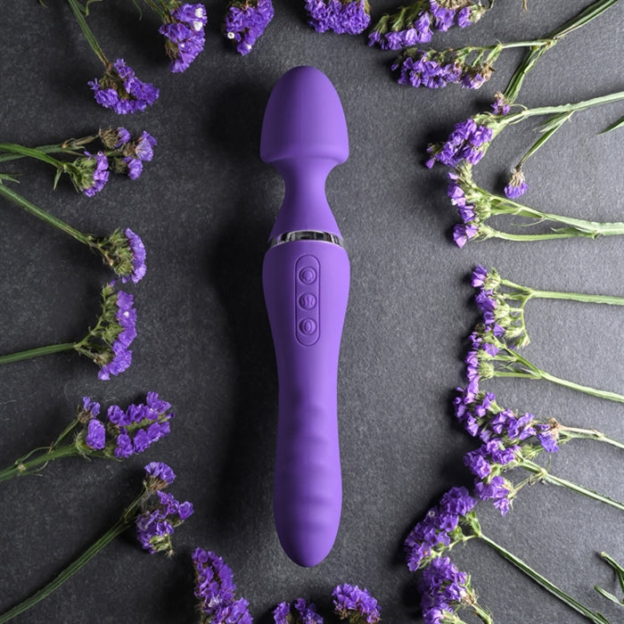 The Dual End Twirling Wand - Silicone purple