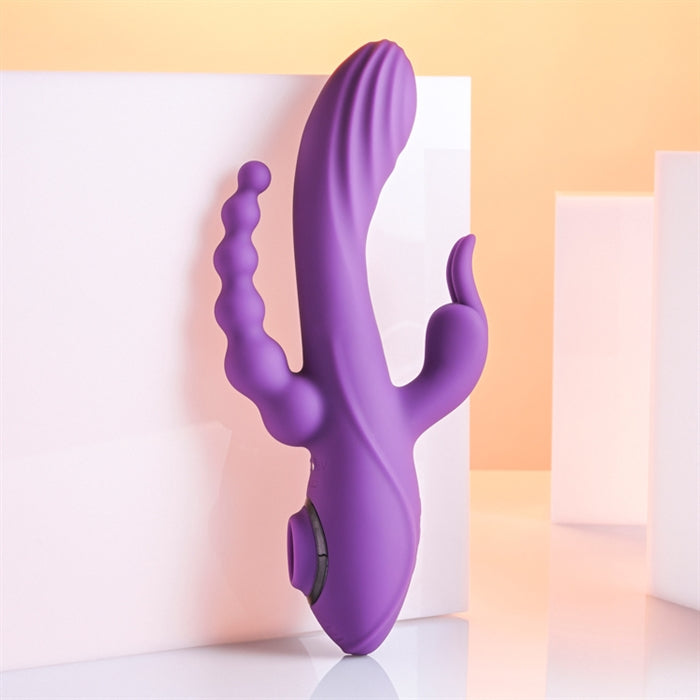 Fourgasm - Silicone Rechargeable - Purple