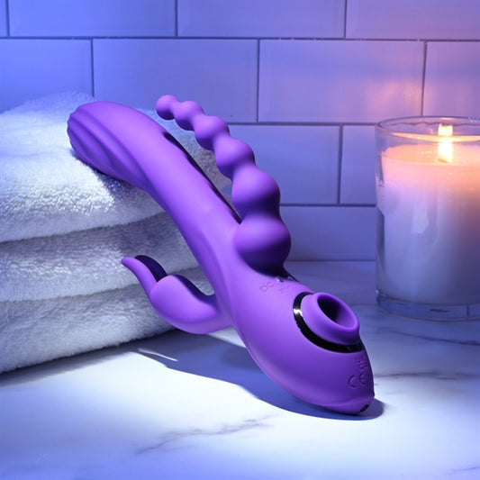 Fourgasm - Silicone Rechargeable - Purple