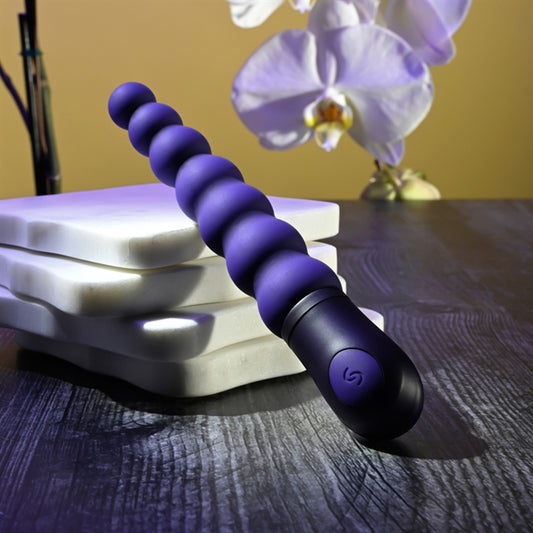 Beaded Beauty - Silicone Rechargeable - Purple