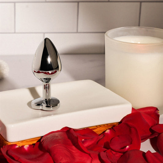 MEDIUM RED HEART GEM ANAL PLUG