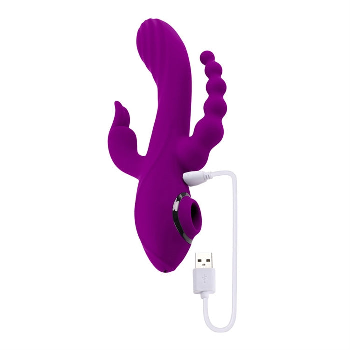 Fourgasm - Silicone Rechargeable - Purple