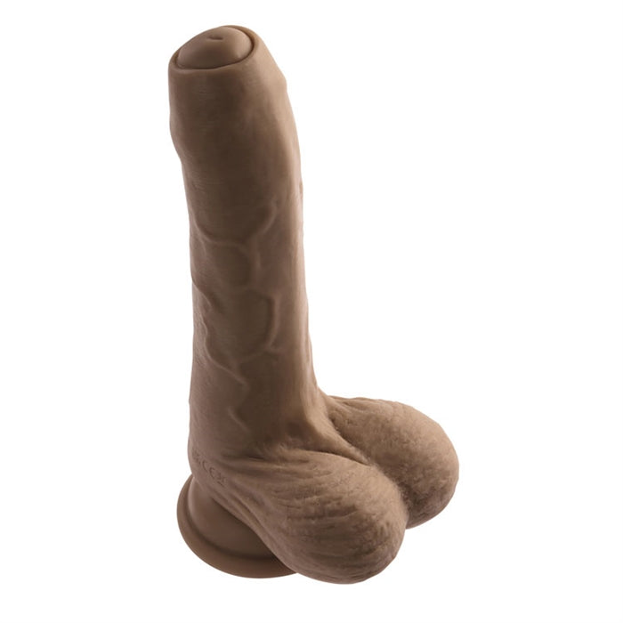 Peek a Boo Vibrating Dildo - Dark