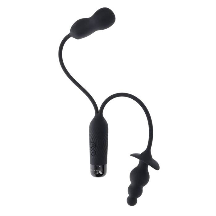 Double My Pleasure - Silicone Rechargeable - Black