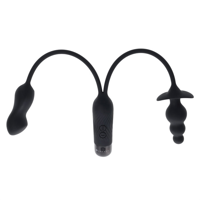 Double My Pleasure - Silicone Rechargeable - Black