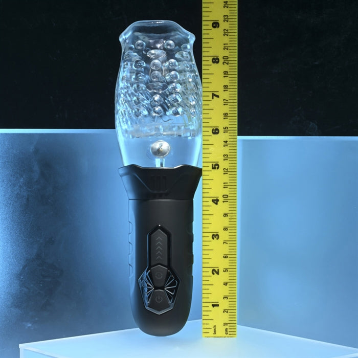 Cyclone - Rechargeable Stroker - Black/Clear