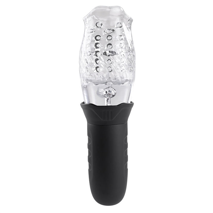 Cyclone - Rechargeable Stroker - Black/Clear