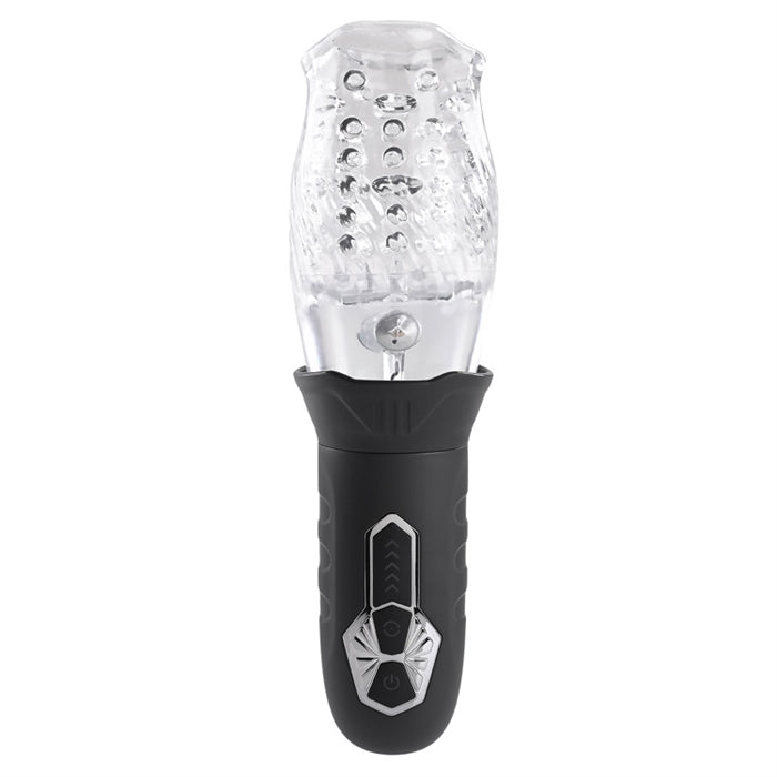 Cyclone - Rechargeable Stroker - Black/Clear