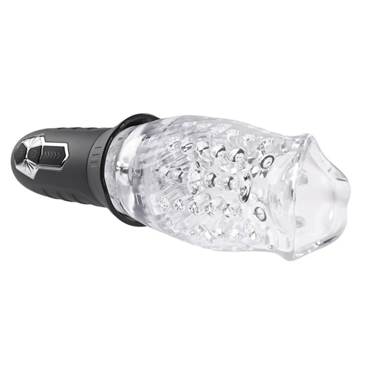 Cyclone - Rechargeable Stroker - Black/Clear