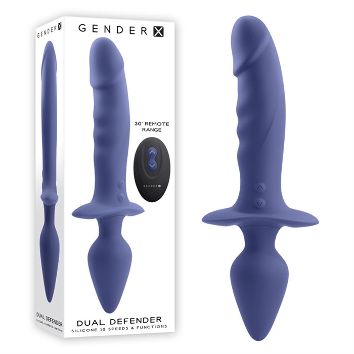 Dual Defender - Silicone Rechargeable - Purple