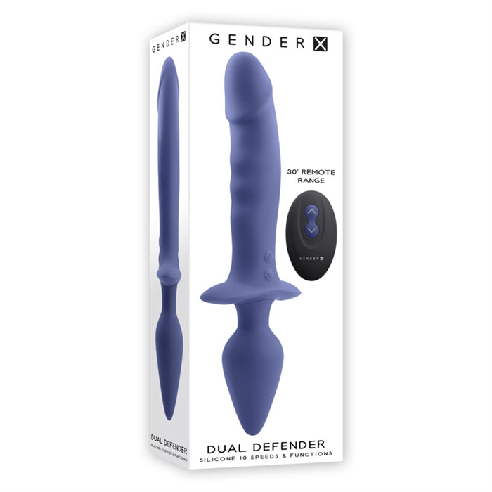 Dual Defender - Silicone Rechargeable - Purple