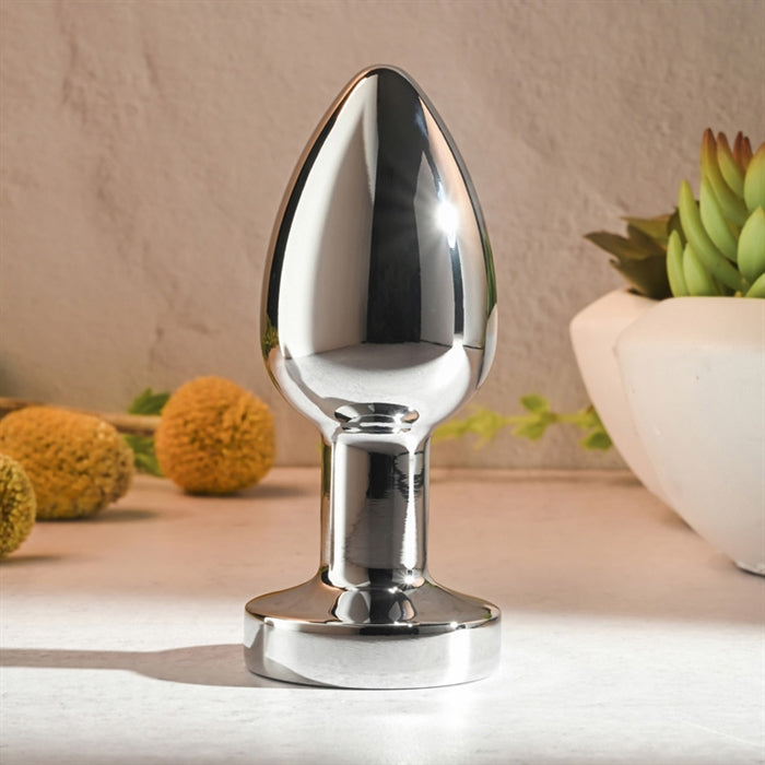 Rockin Metal Plug XL - Rechargeable - Silver