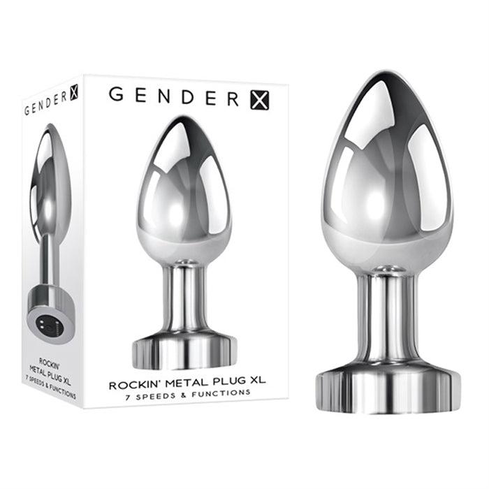 Rockin Metal Plug XL - Rechargeable - Silver
