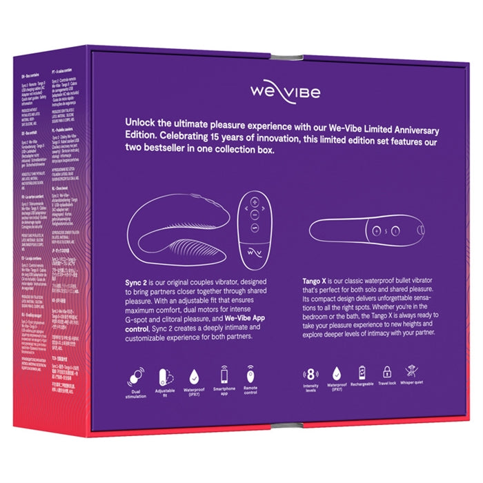 We-Vibe 15th Anniversary Collection Sync 2 Tango x