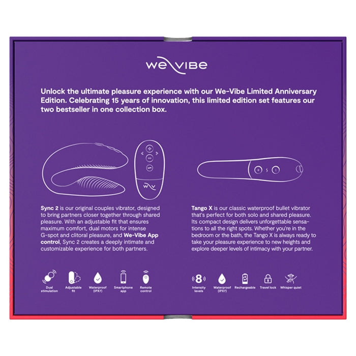 We-Vibe 15th Anniversary Collection Sync 2 Tango x