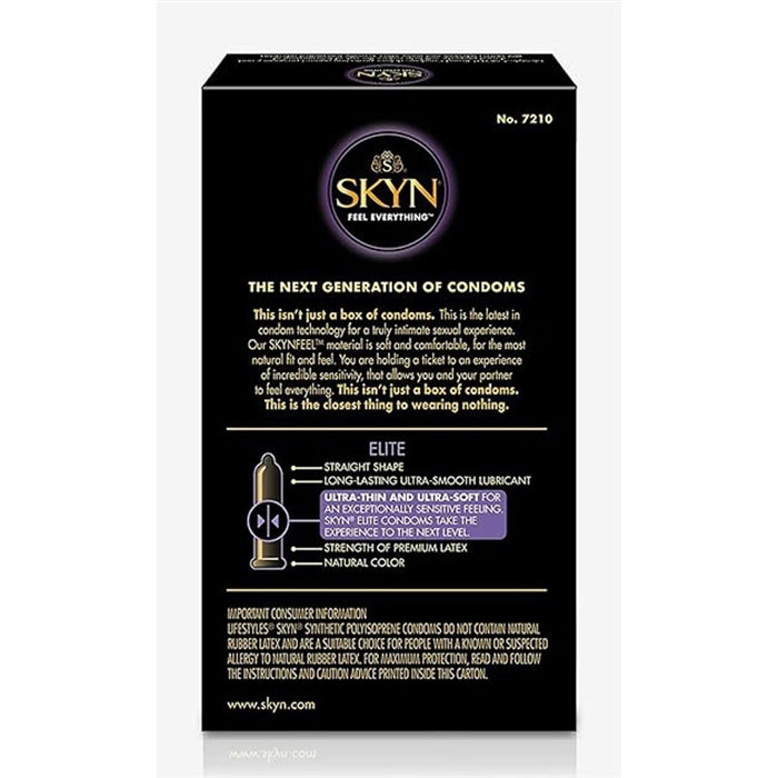 NON LATEX CONDOM SKYN ELITE (10)