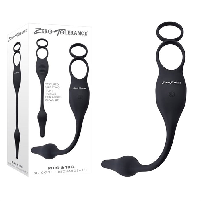 Plug & Tug - Silicone Rechargeable - Black