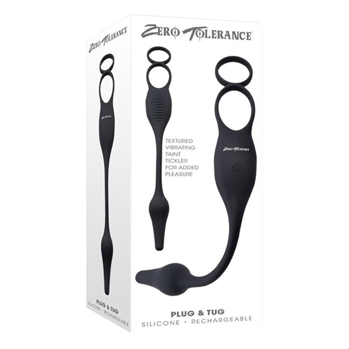 Plug & Tug - Silicone Rechargeable - Black