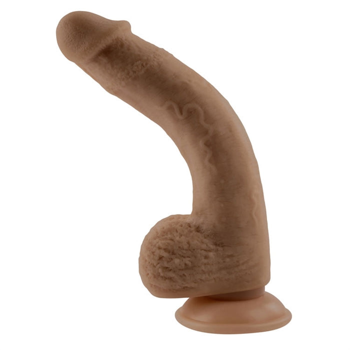 7" Natural Feel Flexskin - Dildo - Dark