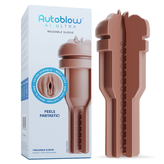 Autoblow AI Ultra Vagina Sleeve - Brown