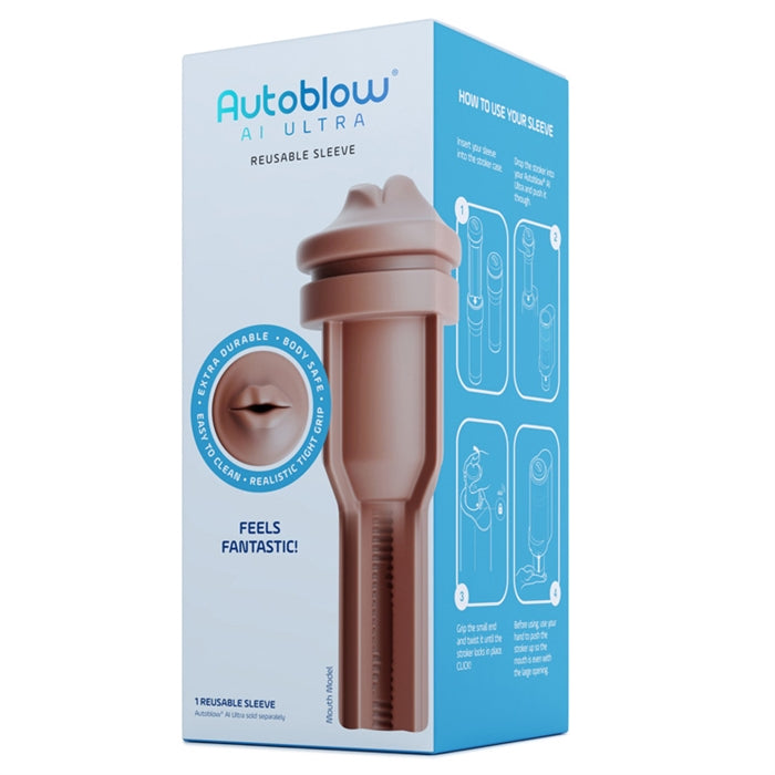 Autoblow AI Ultra Mouth Sleeve - Brown